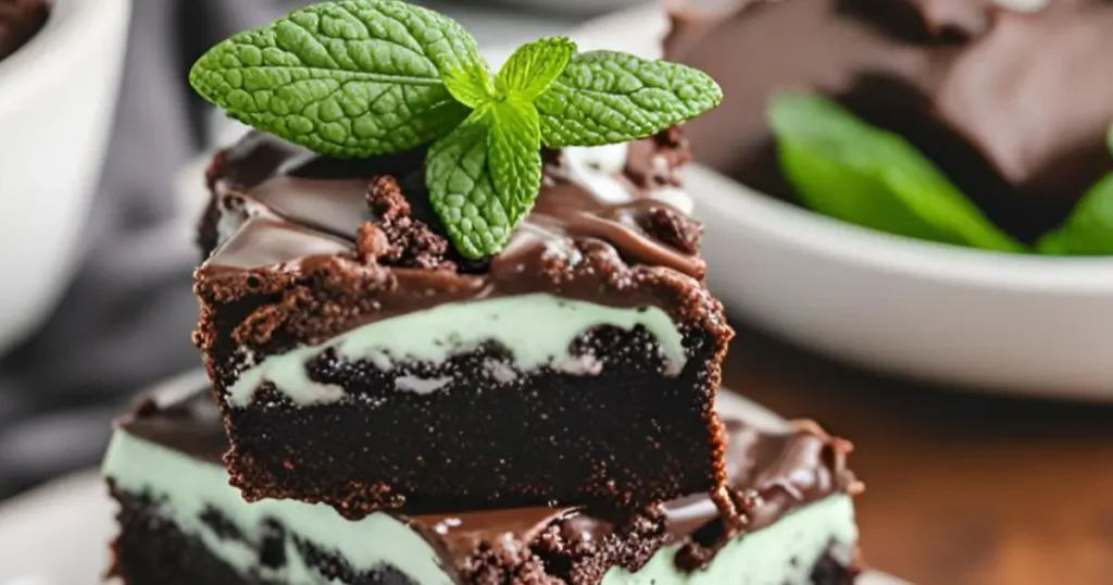 Mint Oreo Brownies