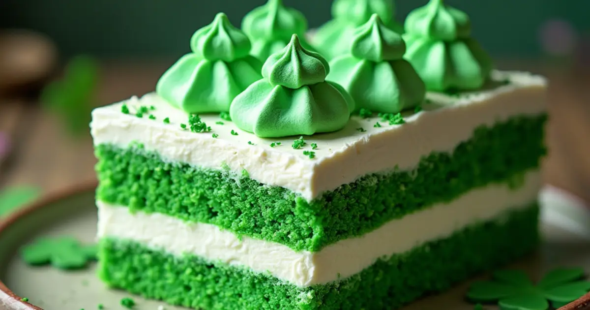 Shamrock Lasagna Dessert