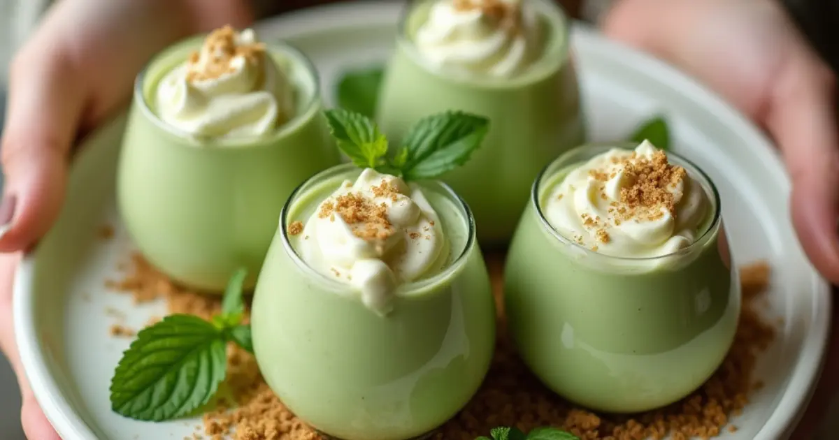 Green Shake Pudding Cups